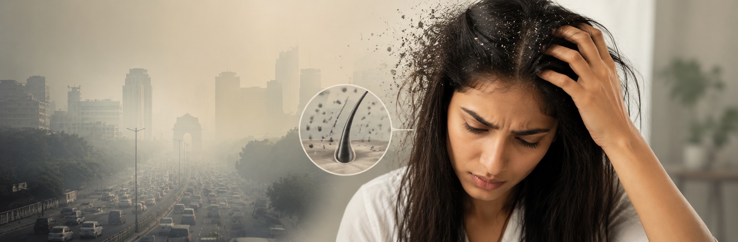 How Delhi Pollution & Humidity Are Damaging Your Hair and Scalp (And What You Can Do)